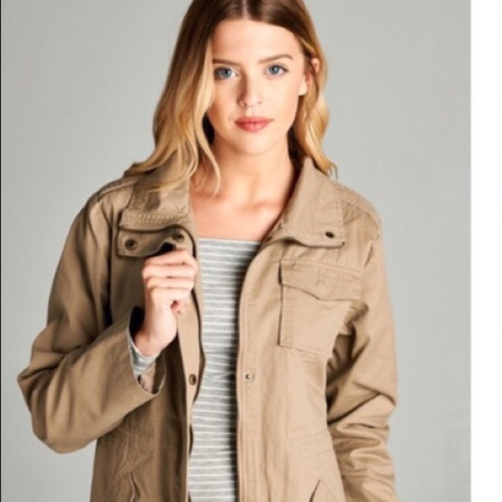 Fur lined Utility jacket soft and cozy